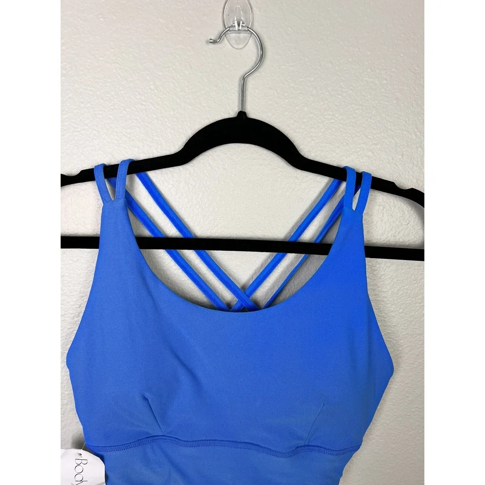 Women's‎ Athletic Works Body Up Sports Bra Pull On Size M NWT Color Cabana Swim